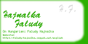 hajnalka faludy business card